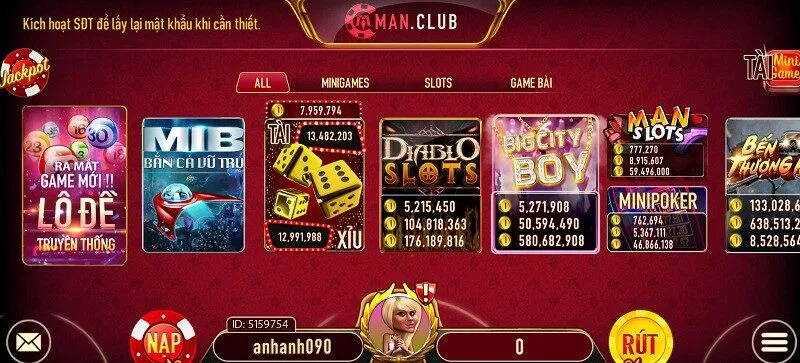 Cổng game Man Club nổi tiếng với chất lượng game bắn cá đổi thưởng 